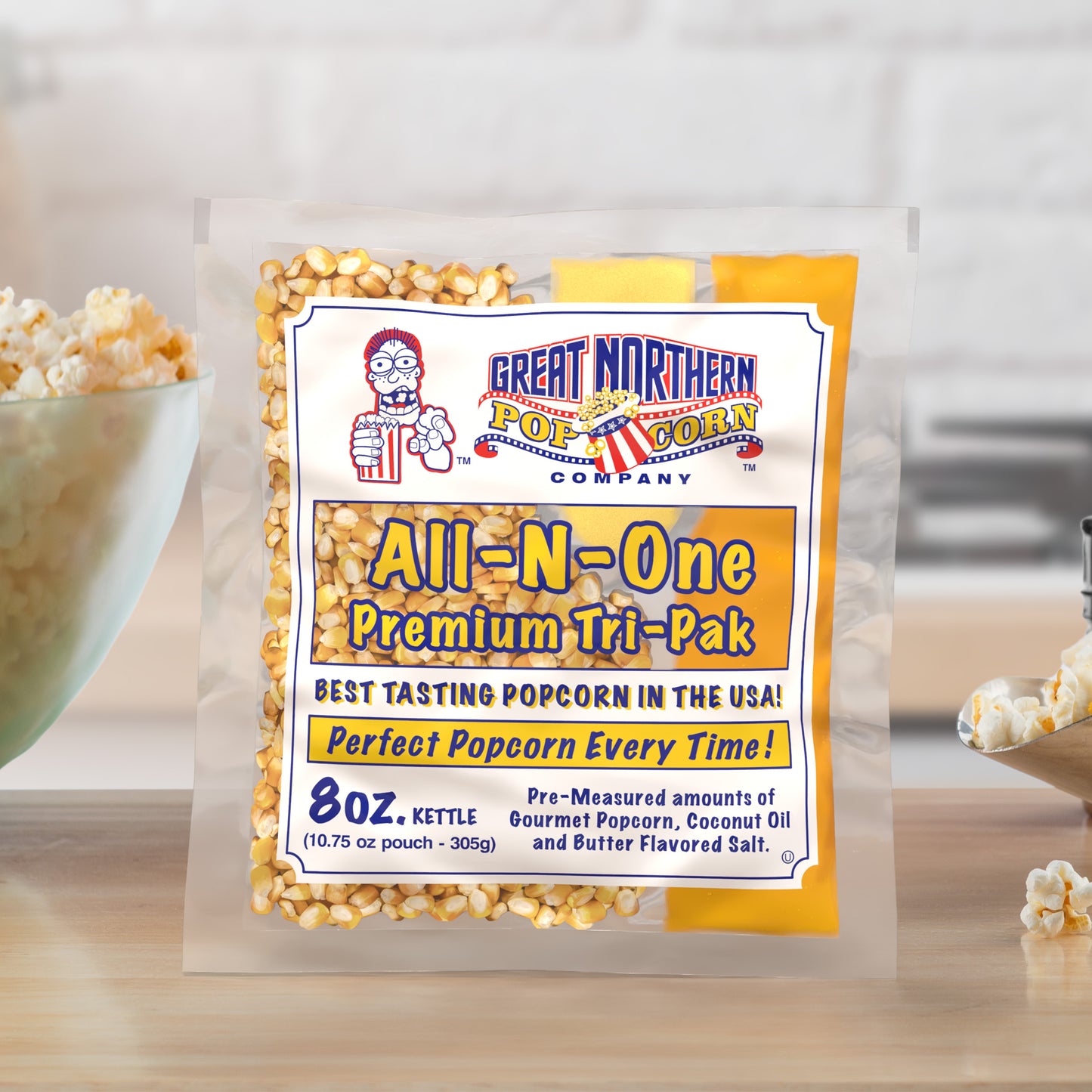 Great Northern Popcorn 8oz Packs, 24 Case