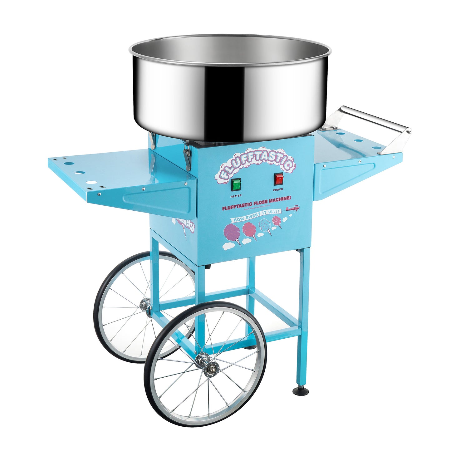 Great Northern Popcorn Cotton Candy Cart, Blue