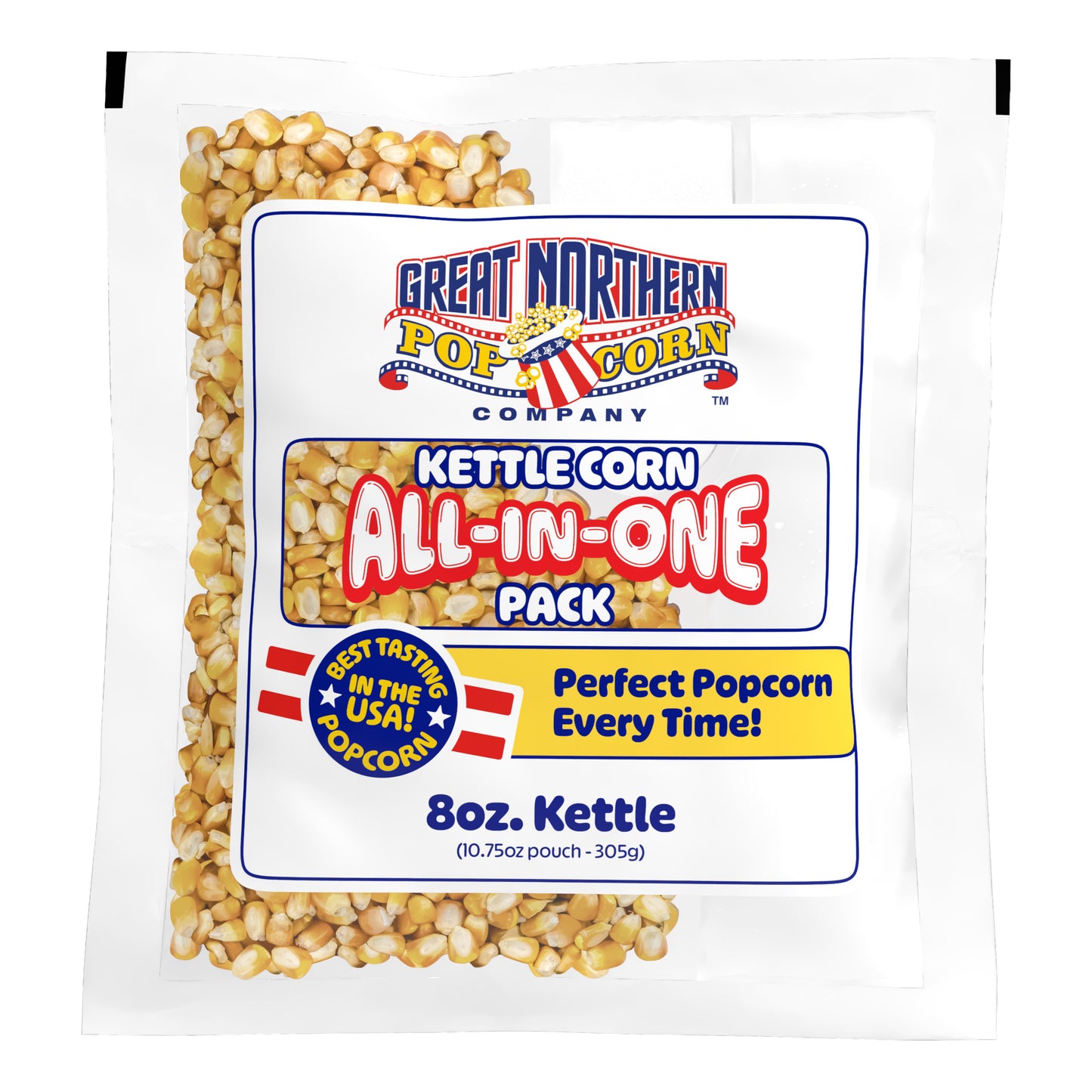 Great Northern 8oz Kettle Corn Popcorn Packs 5-PK