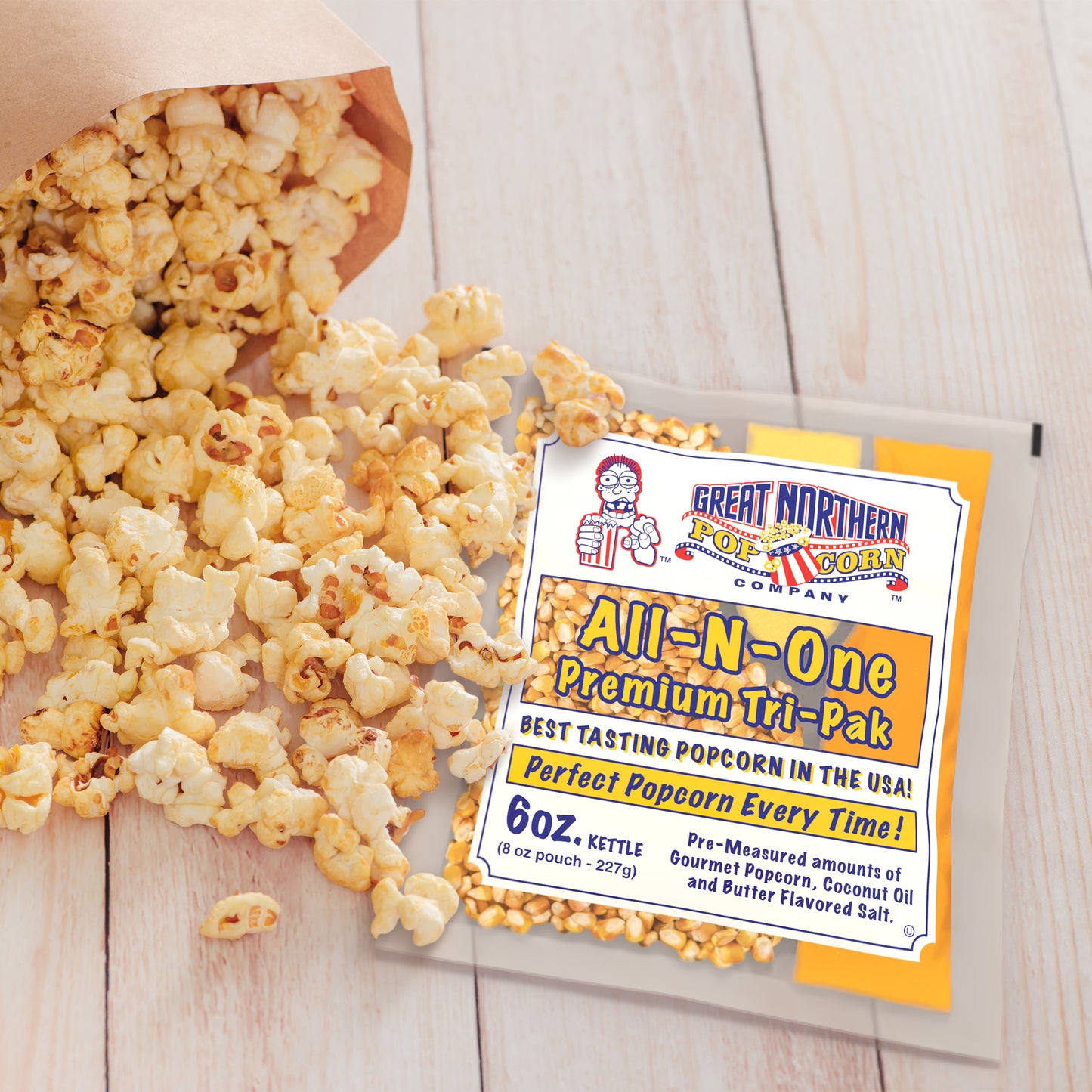 Great Northern Popcorn 6oz Packs, 24 Case