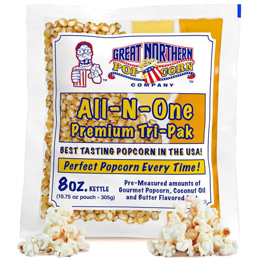 Great Northern Popcorn 8oz Packs, 24 Case