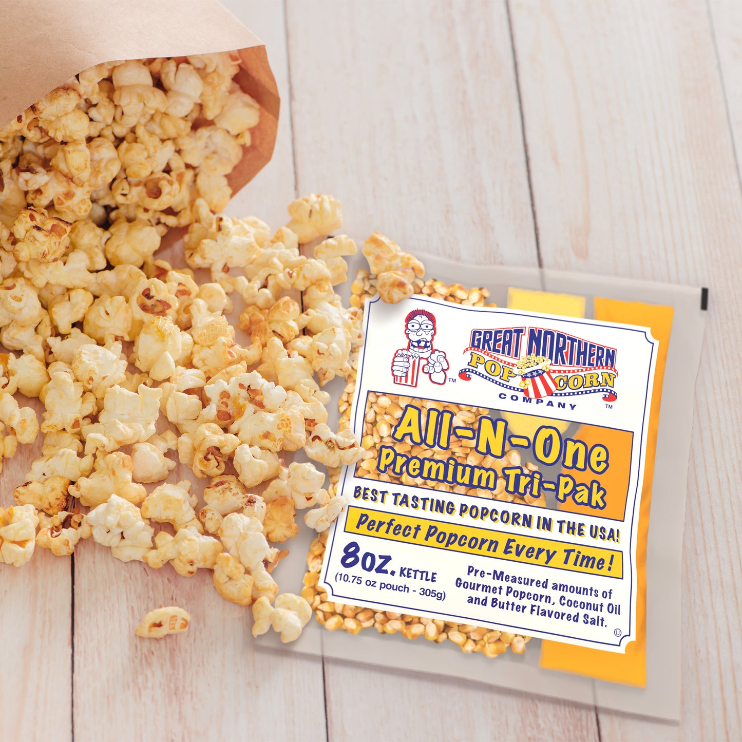 Great Northern Popcorn 8oz Packs, 24 Case