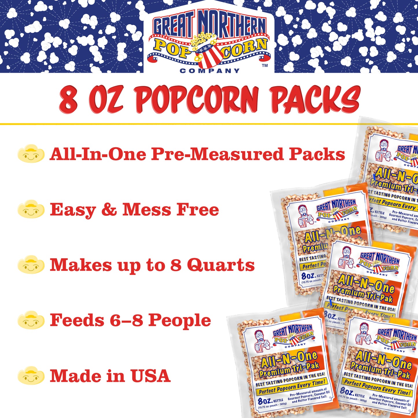 Great Northern Popcorn 12-Count Popcorn Packs