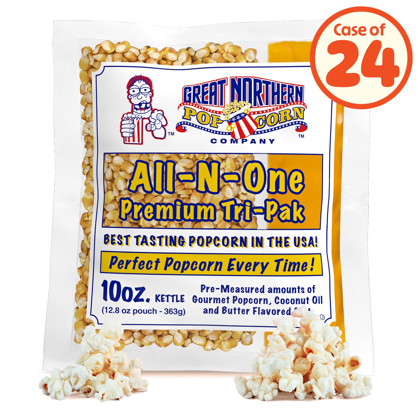 Great Northern Popcorn 10oz Packs, 24 Case