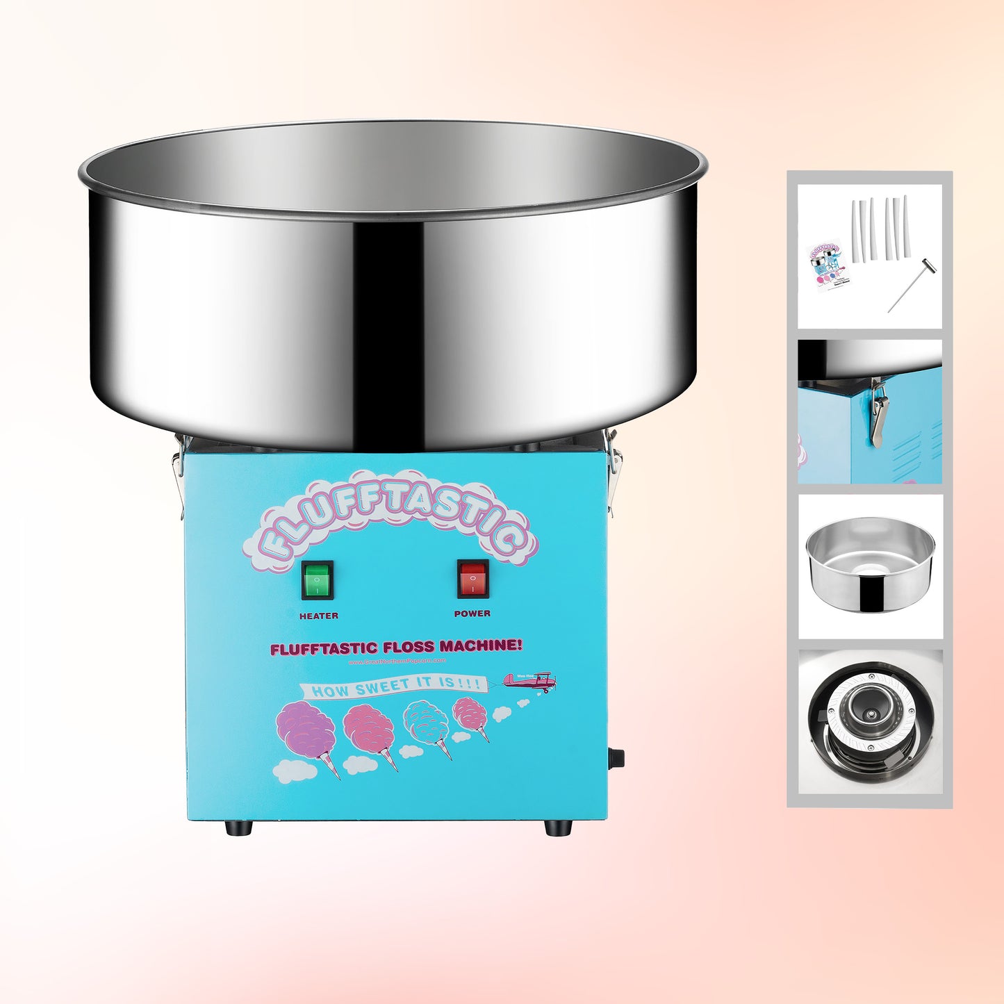 Great Northern Popcorn Cotton Candy Maker, Blue