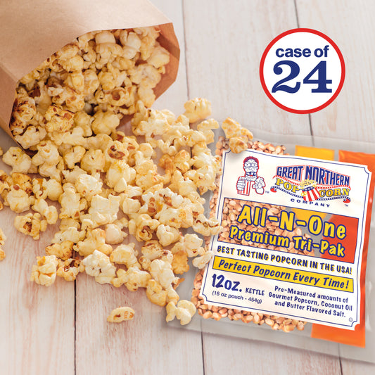 Great Northern Popcorn 12oz Packs, 24 Case