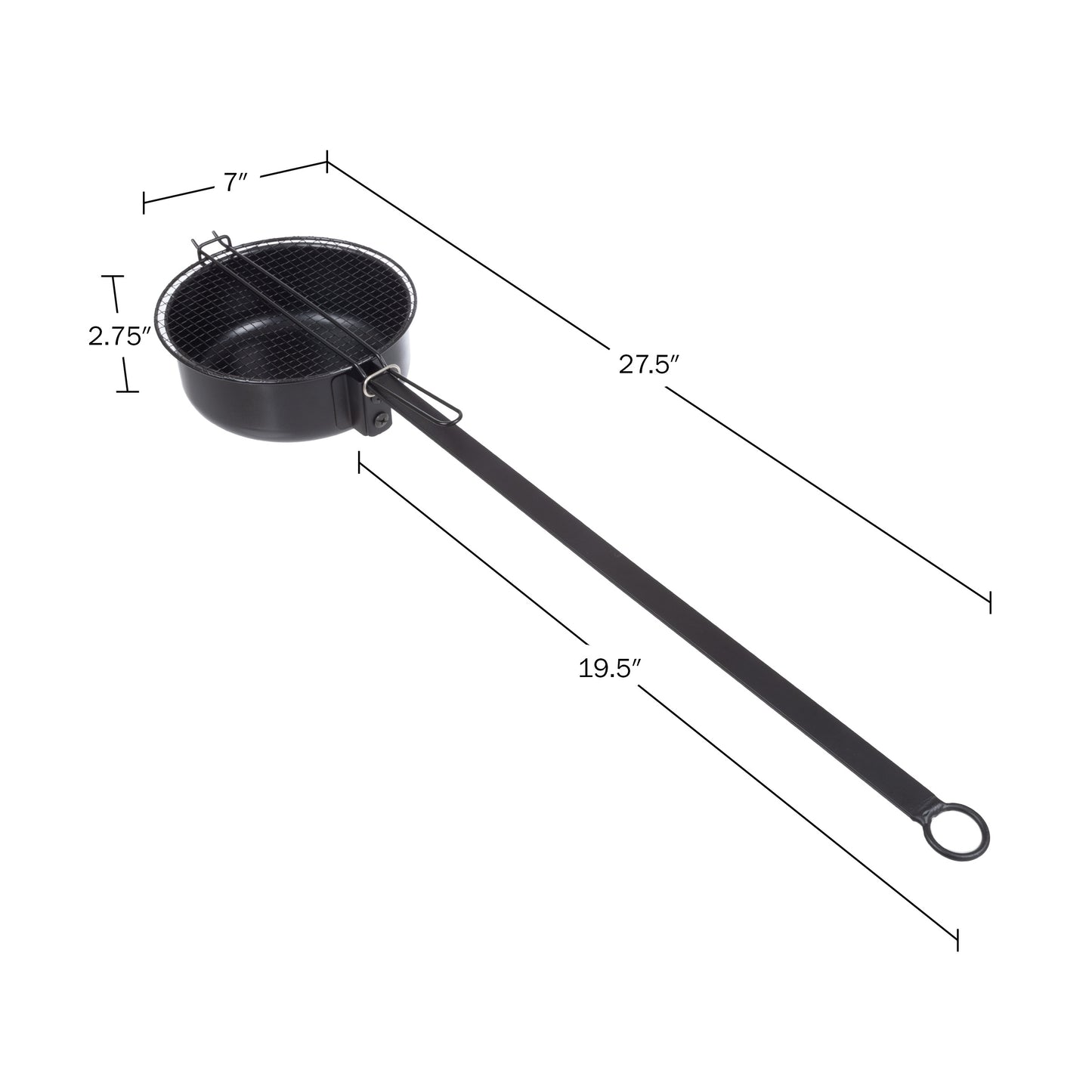 Great Northern Popcorn Campfire Popper, Black