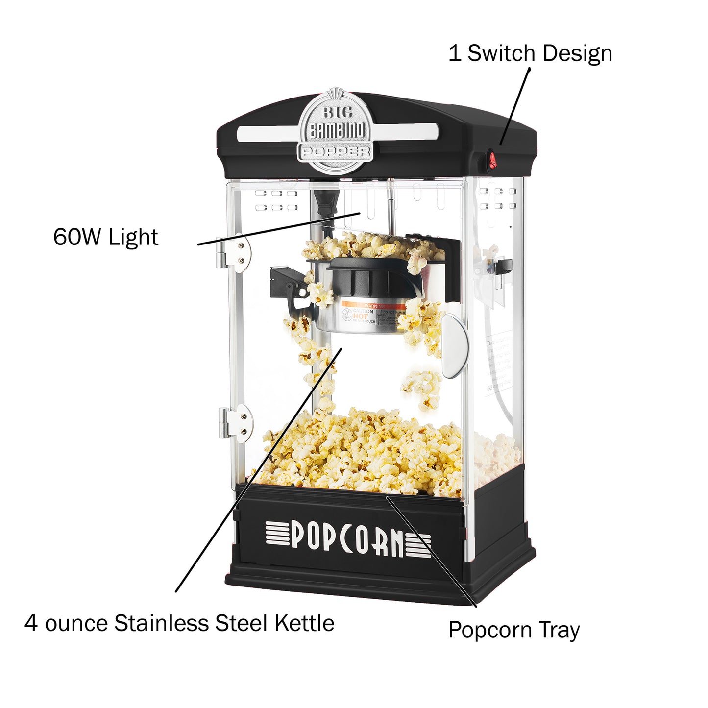 Great Northern Popcorn Big Bambino Popcorn Machine