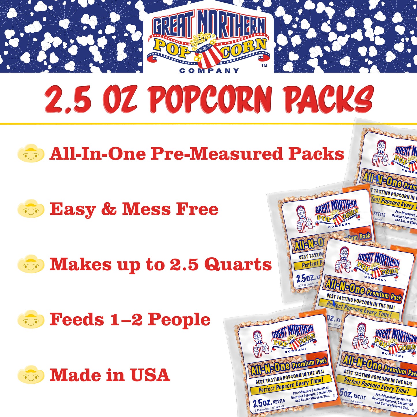 Great Northern Popcorn 80-Pack Popcorn Kernels