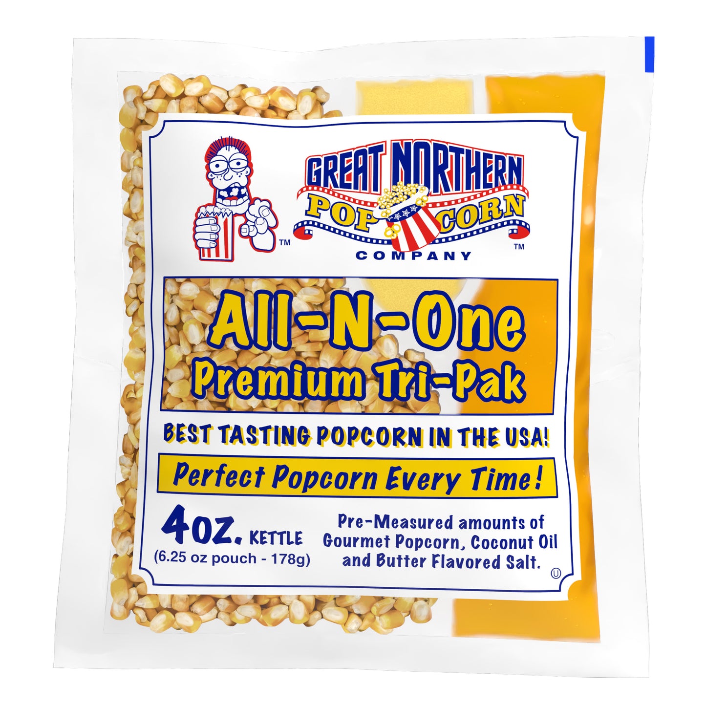 Great Northern Popcorn 4oz Packs, 24 Case