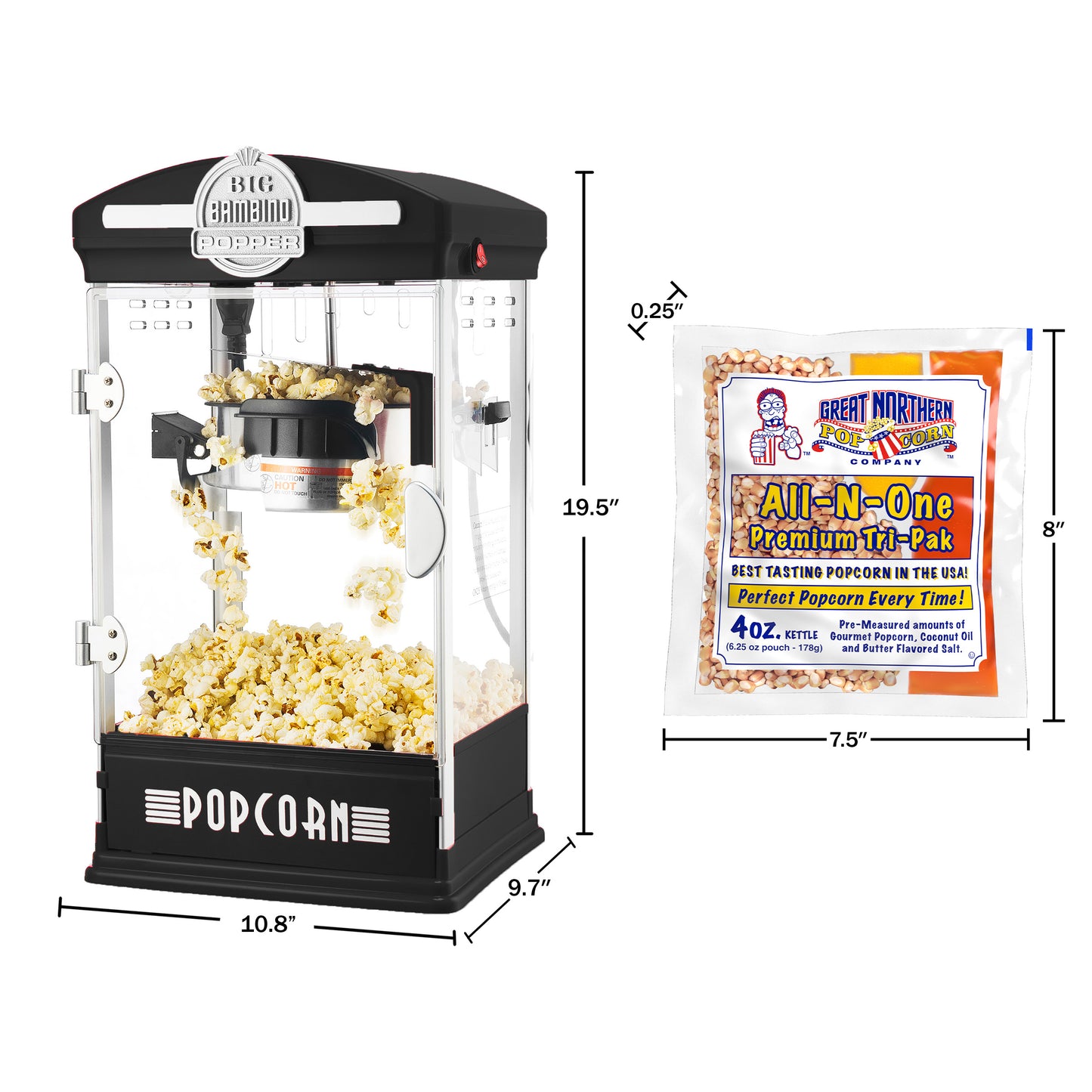 Great Northern Popcorn 4 Oz Popcorn Maker Set