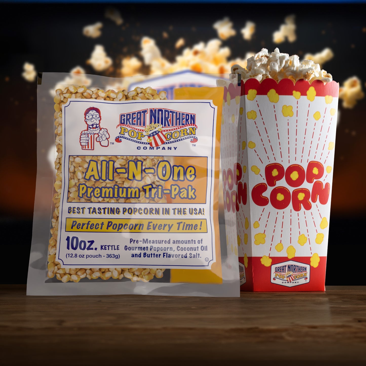 Great Northern Popcorn 10oz Packs, 24 Case