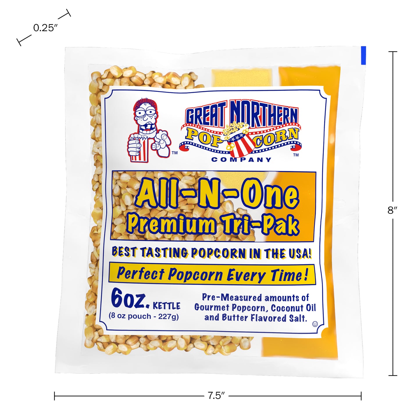 Great Northern Popcorn 6oz Packs, 24 Case