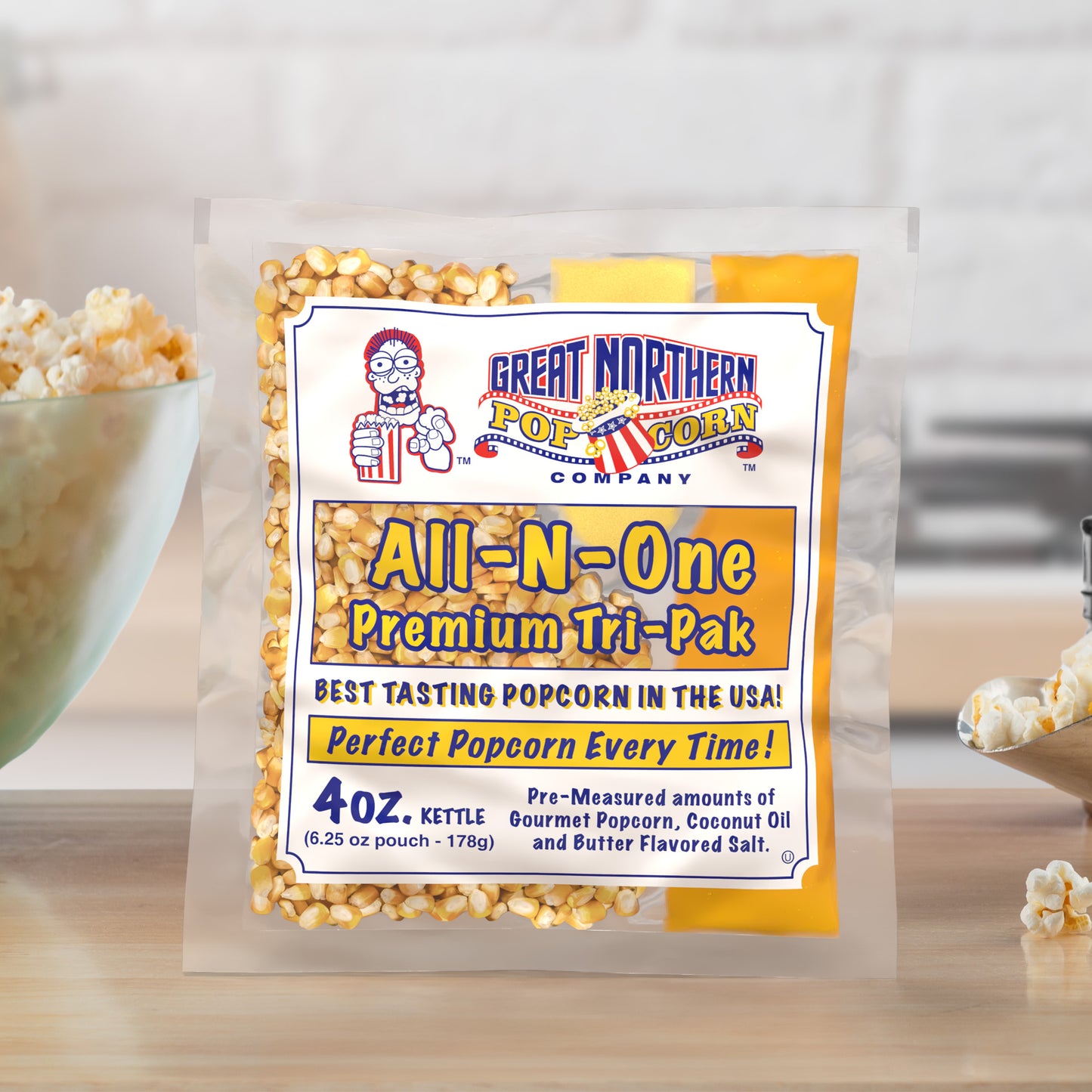 Great Northern Popcorn 4oz Packs, 24 Case