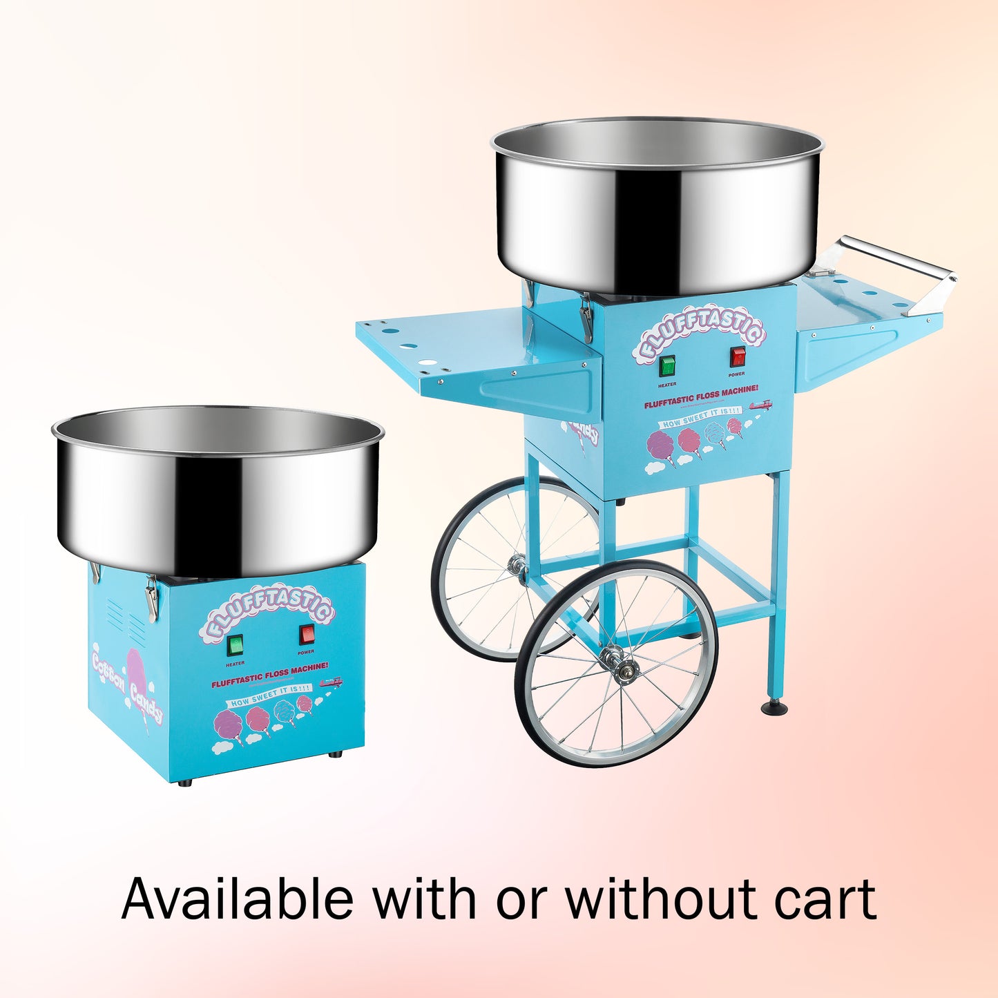 Great Northern Popcorn Cotton Candy Cart, Blue