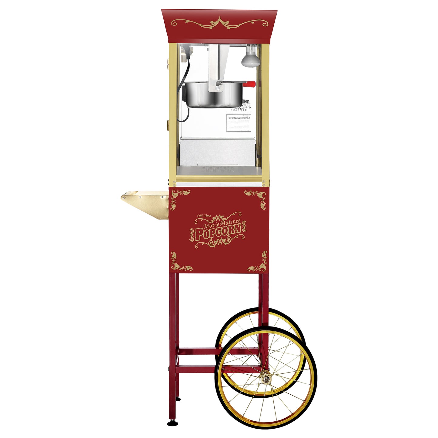 Great Northern Popcorn 8oz Popper with Cart, Red