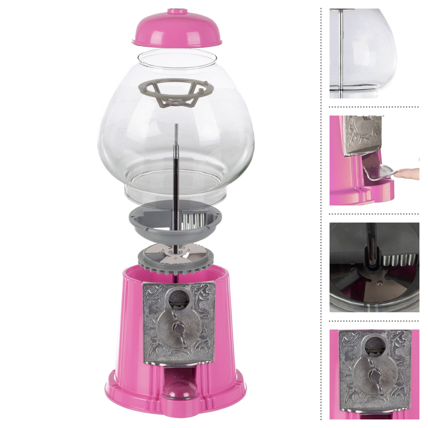 Great Northern Popcorn Mini Gumball Machine, Pink