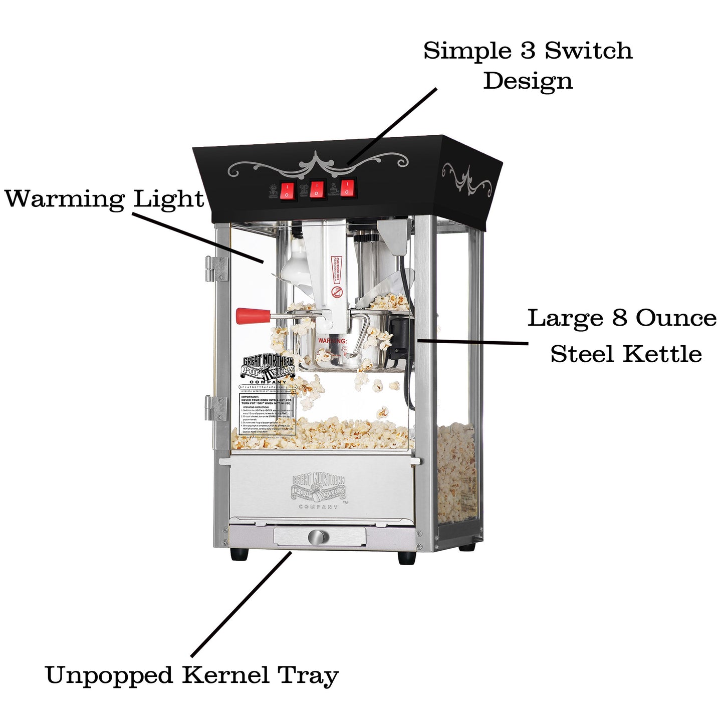 Great Northern Popcorn Matinee Machine and Popcorn