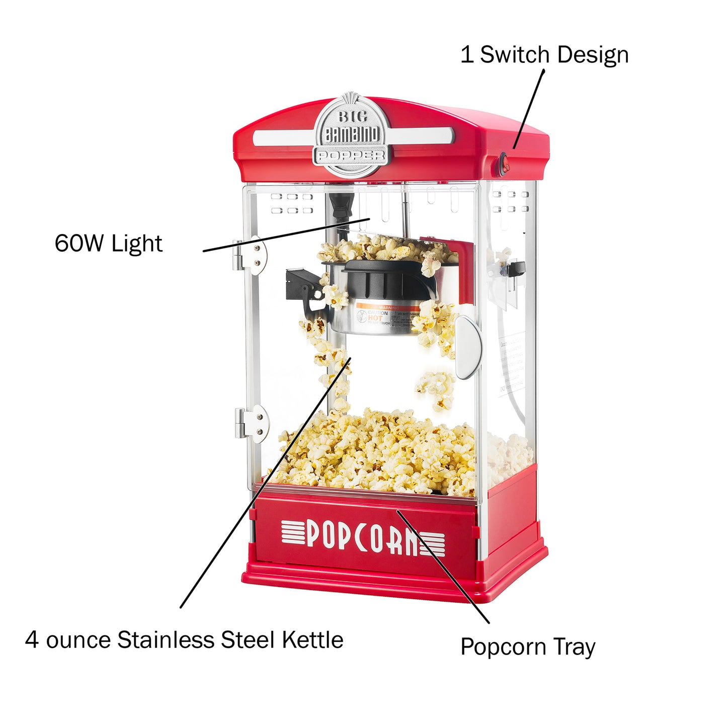 Great Northern Popcorn Big Bambino Popcorn Machine