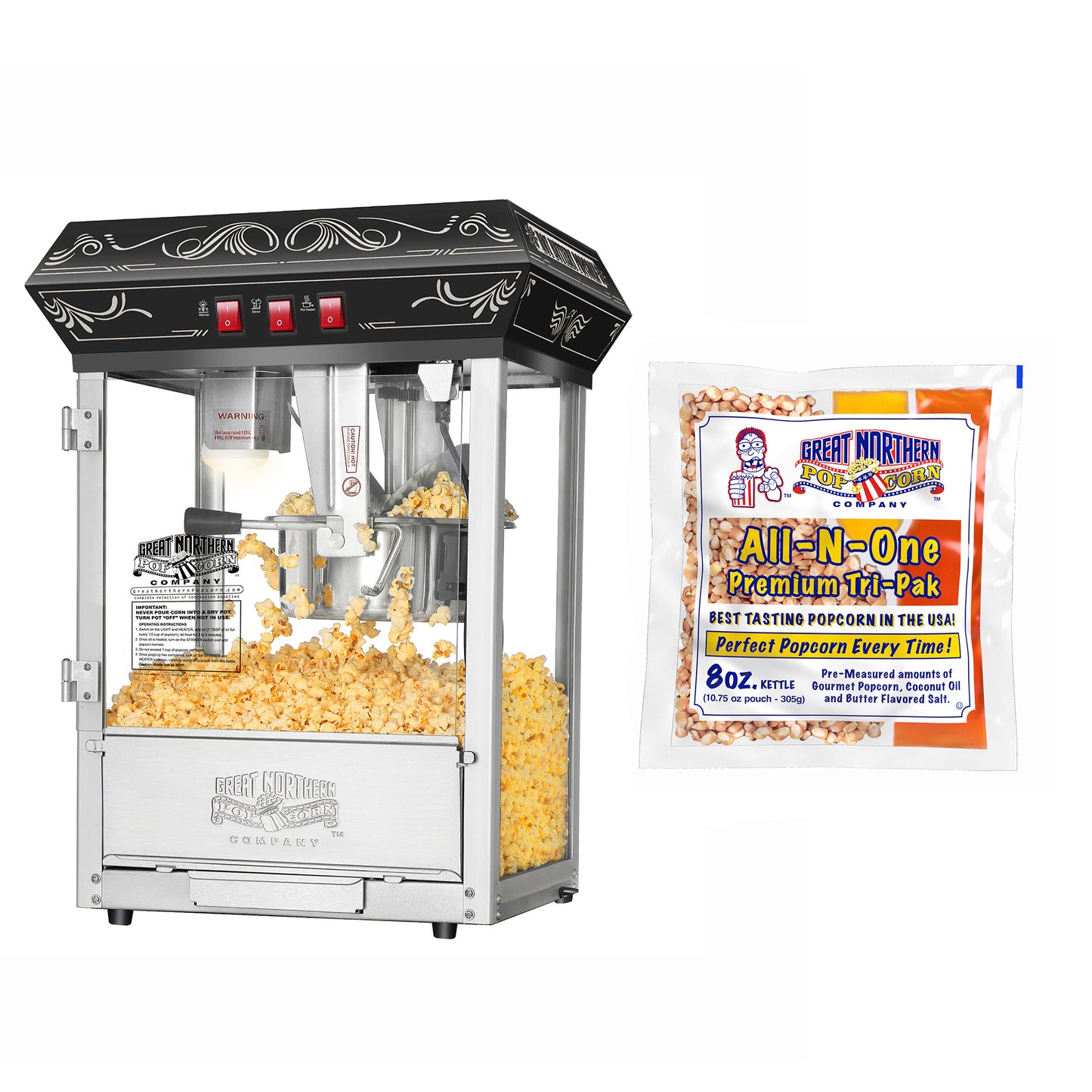 Great Northern Popcorn 8oz Machine and Popcorn