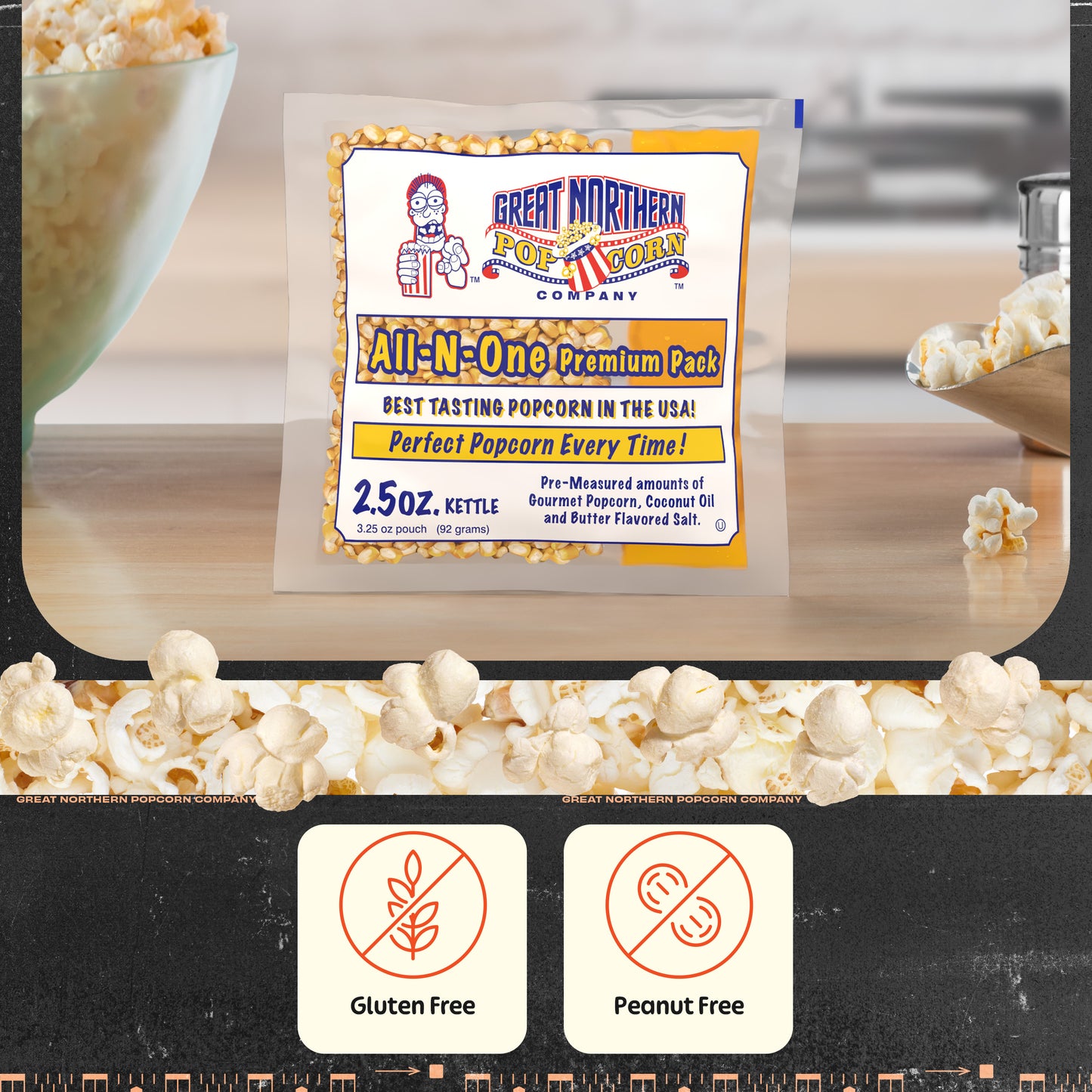 Great Northern Popcorn 2.5oz Packs, 24 Case