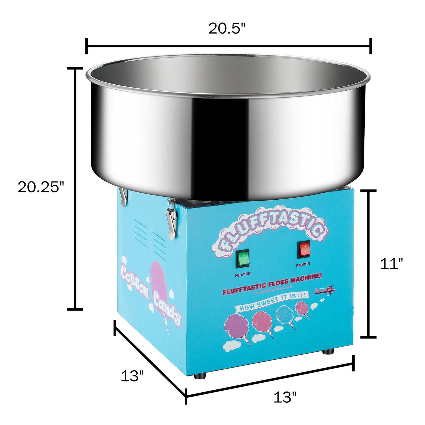 Great Northern Popcorn Cotton Candy Maker, Blue