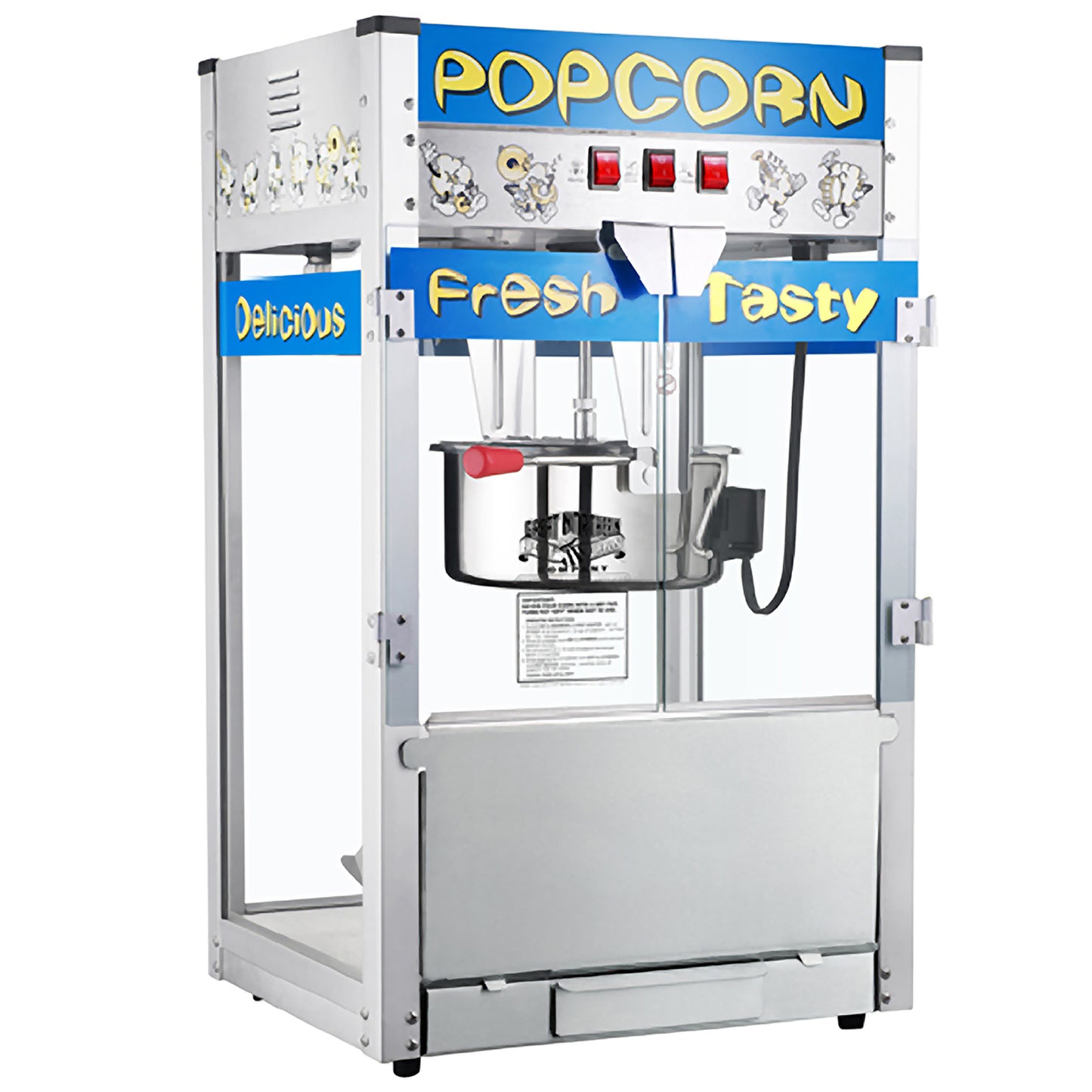 Great Northern Popcorn 12oz Popcorn Machine, Blue