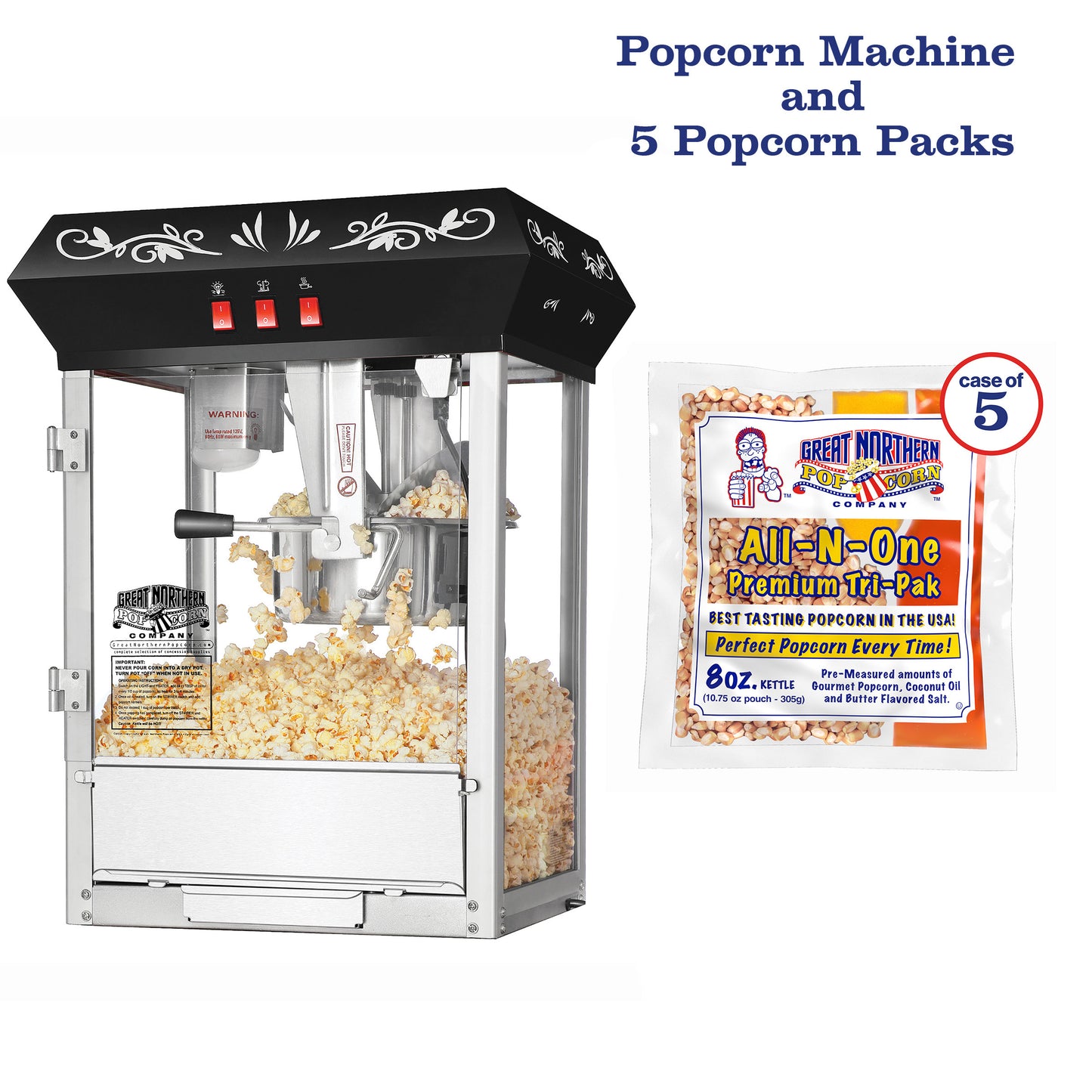 Great Northern Popcorn 8oz Machine and Popcorn