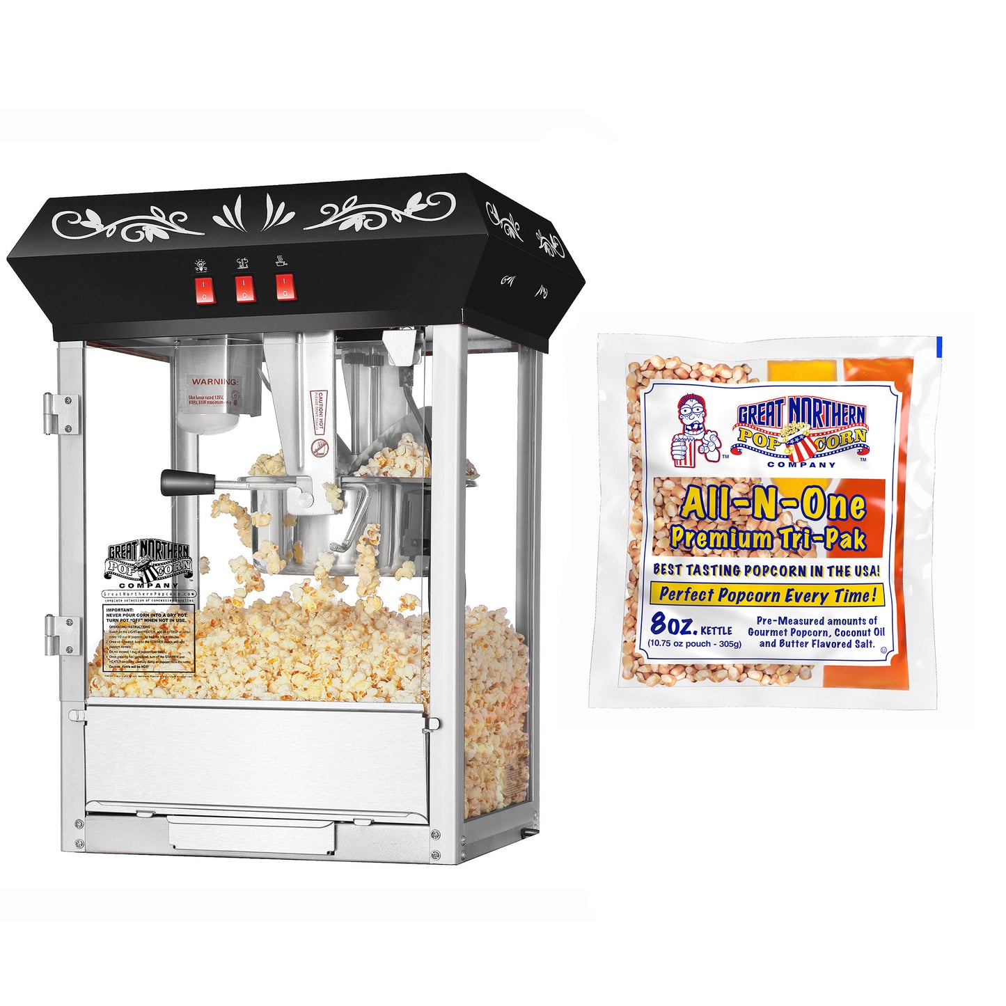 Great Northern Popcorn 8oz Machine and Popcorn