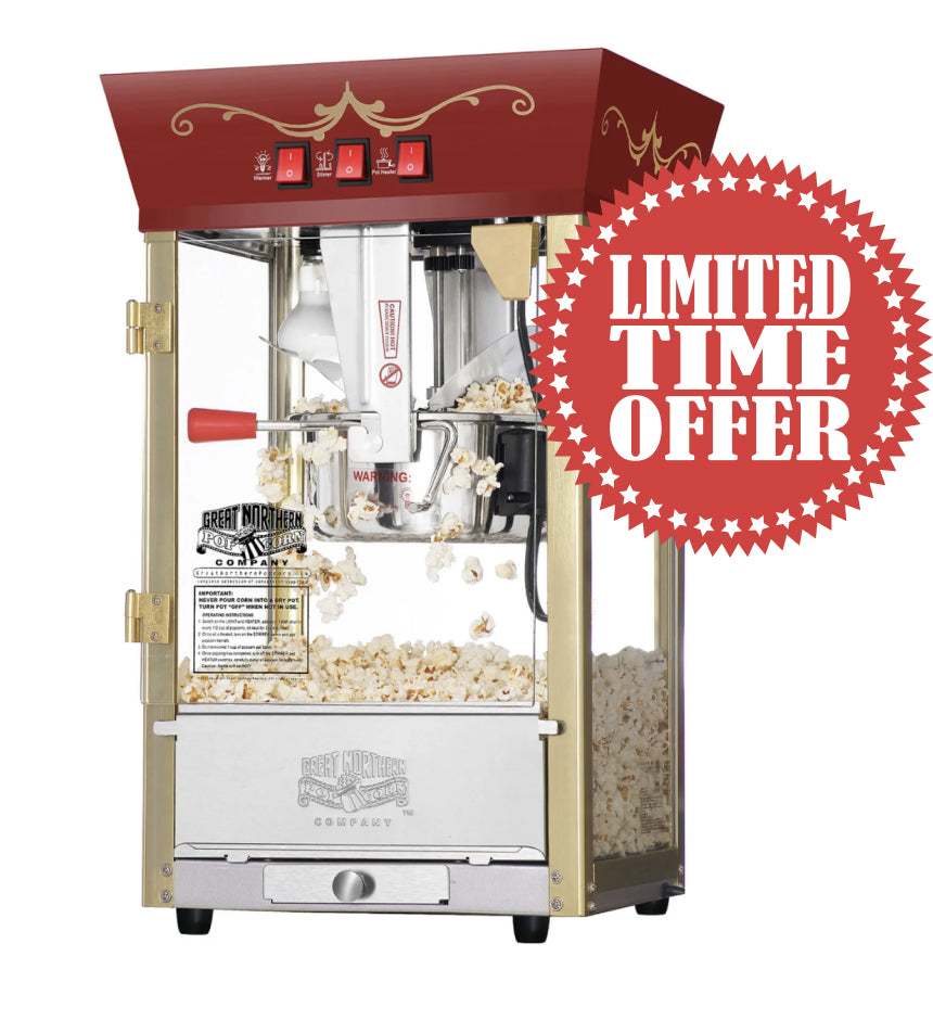 Popcorn Máquina para hacer algodón de azúcar de tipo comercial Great  Northern, Con carro, Rosado