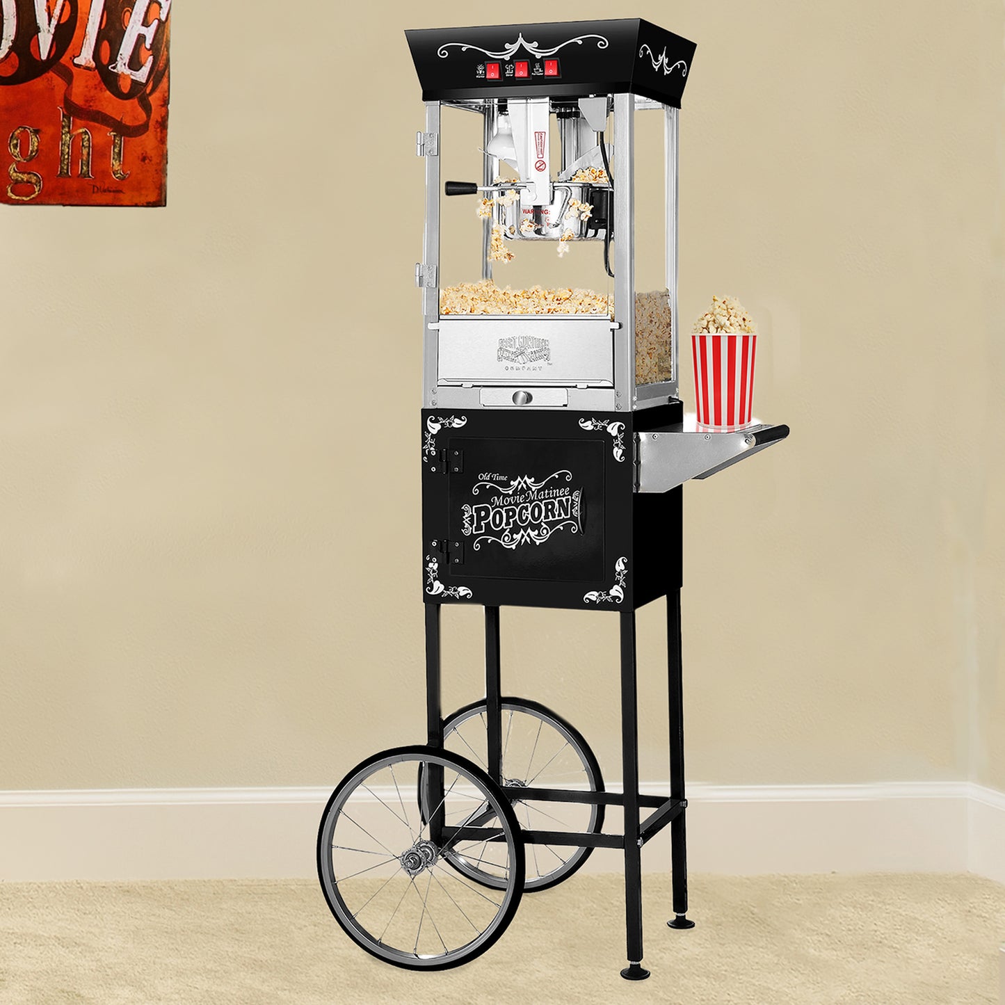 Great Northern Popcorn Machine, Cart and Popcorn