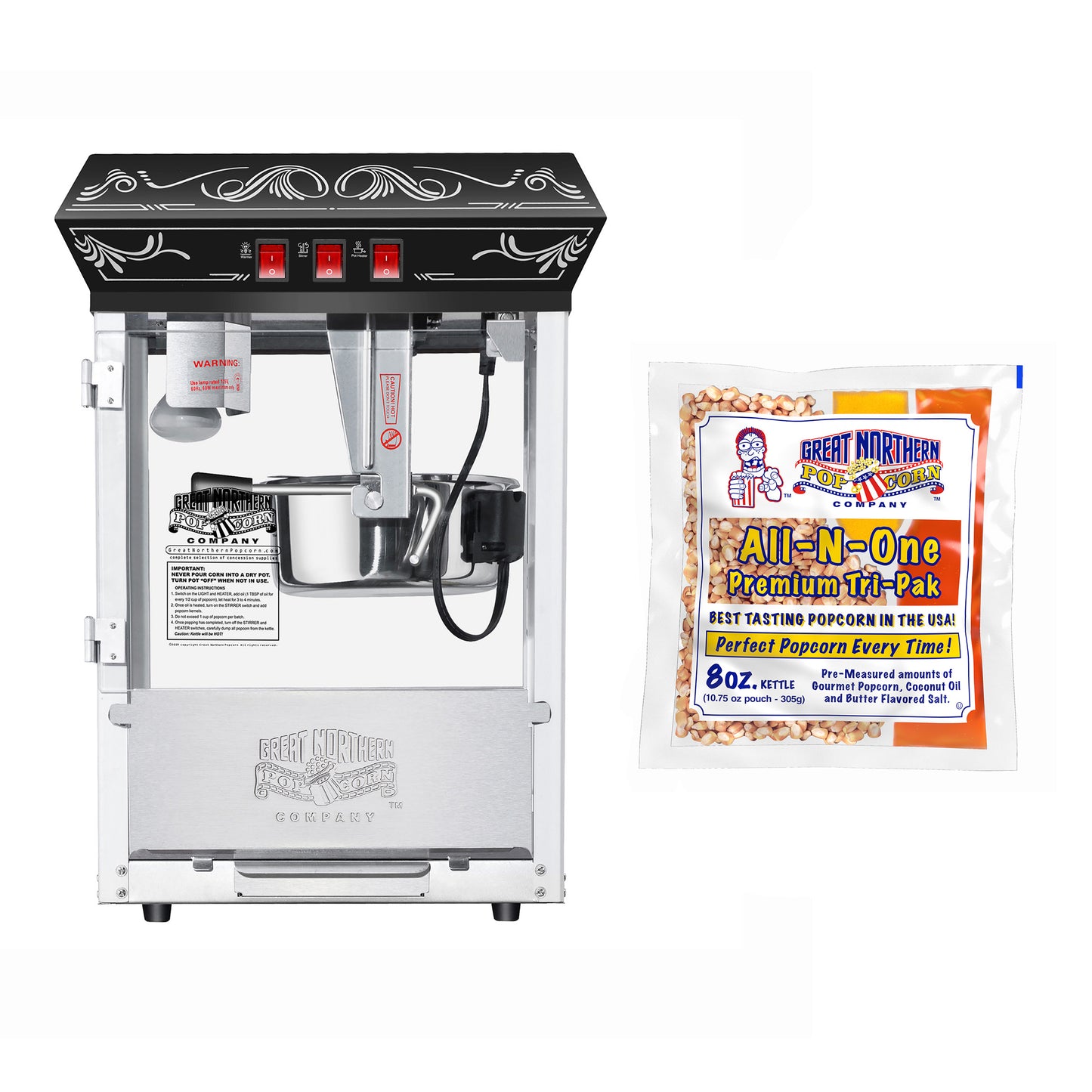 Great Northern Popcorn 8oz Machine and Popcorn