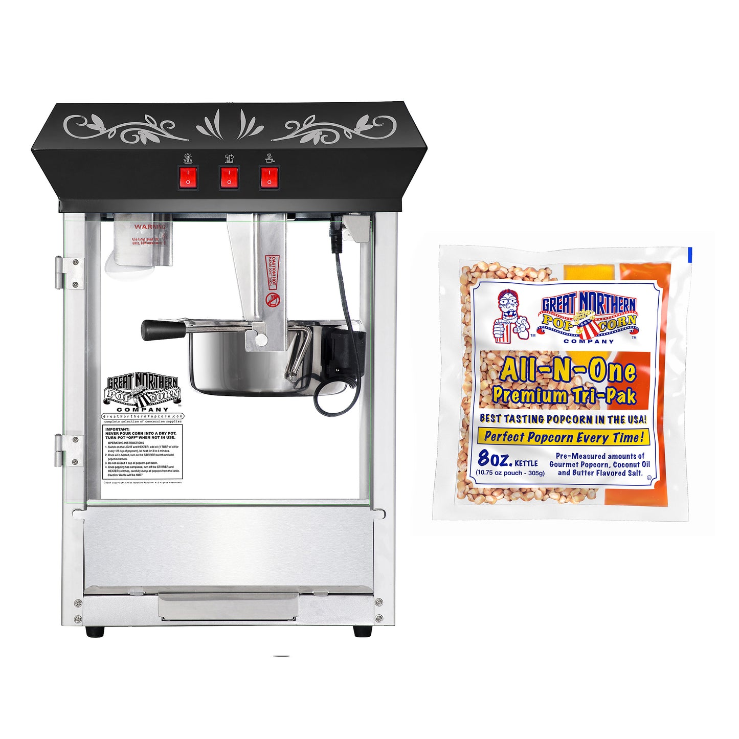 Great Northern Popcorn 8oz Machine and Popcorn