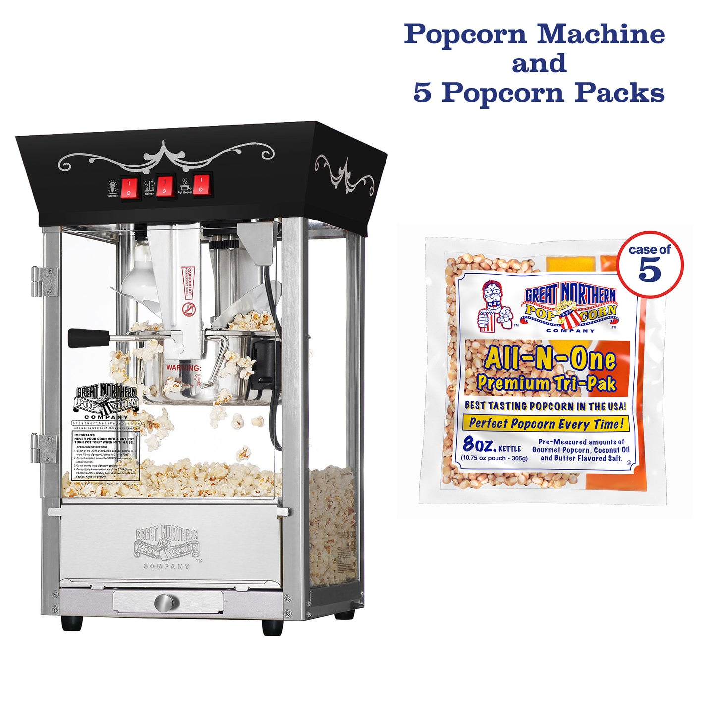 Great Northern Popcorn Matinee Machine and Popcorn