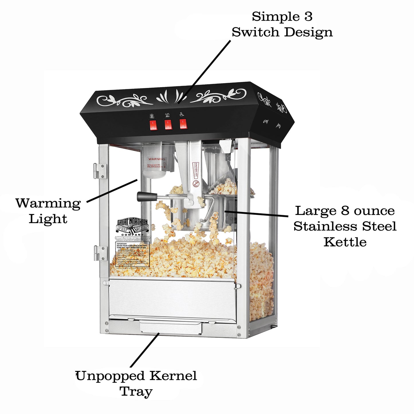 Great Northern Popcorn 8oz Machine and Popcorn