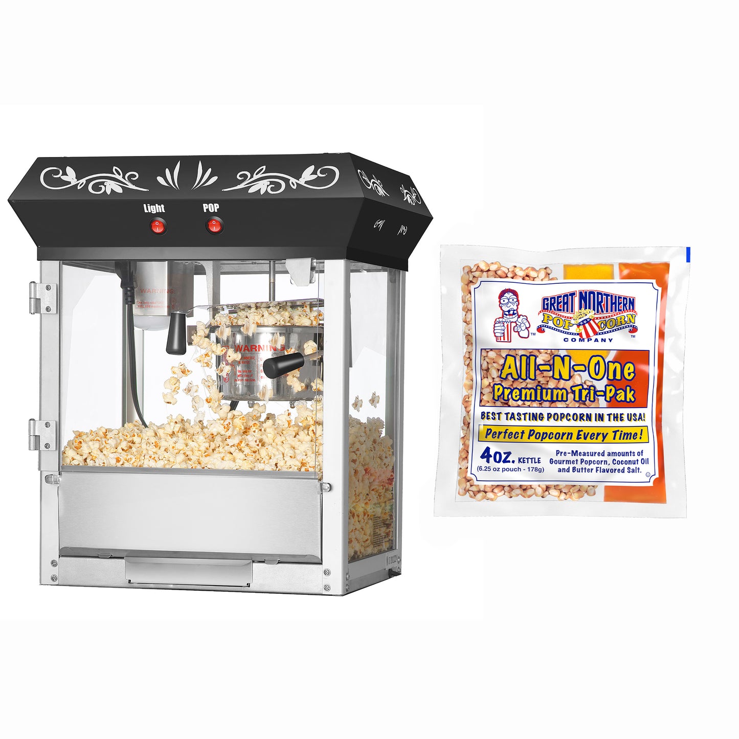 Great Northern Popcorn Pop Corn Machine with Packs