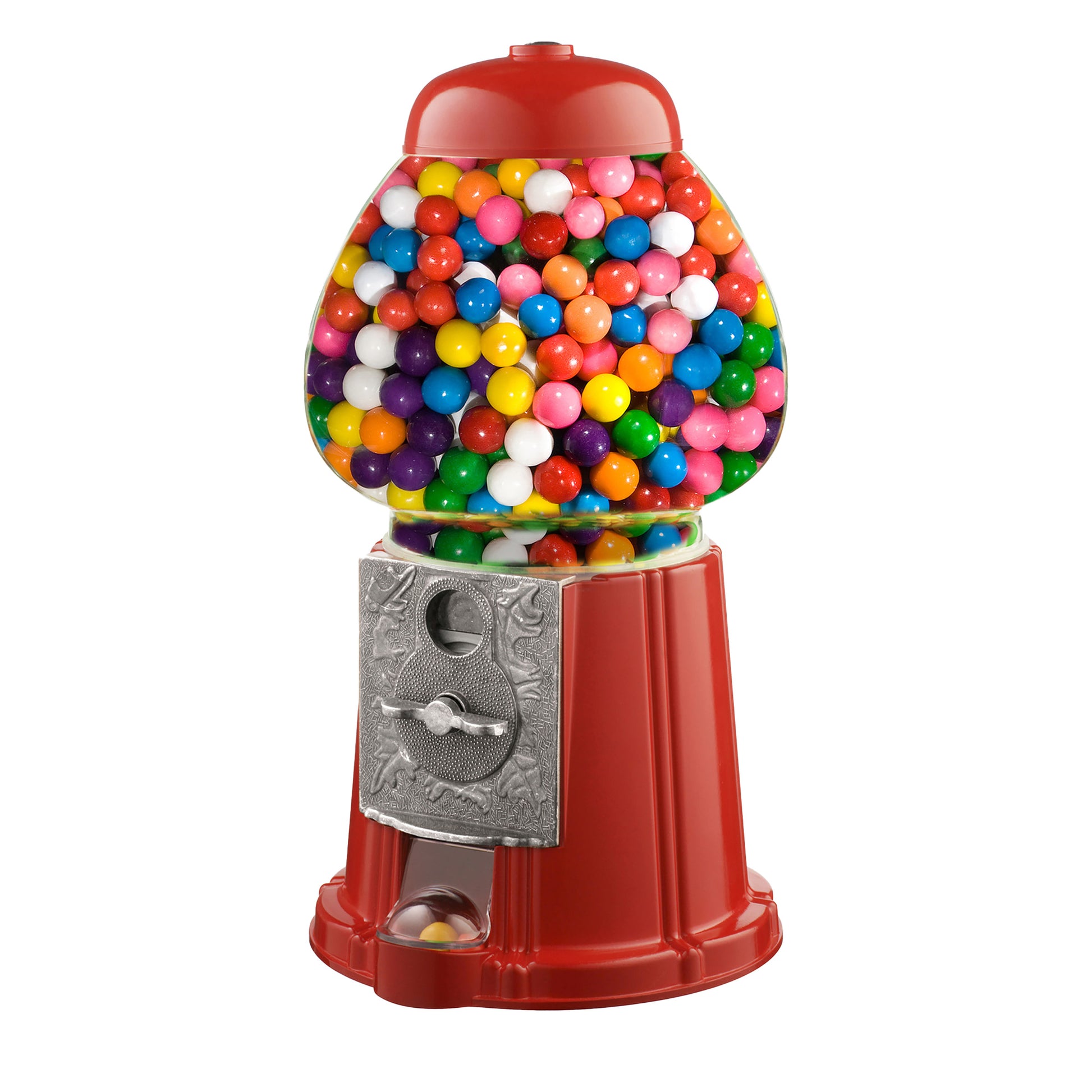 Gumball Machine with Stand - 15-inch Vintage Metal and Glass Candy  Dispenser Machine Coin Operated Bank with Free Spin by Great Northern  Popcorn 