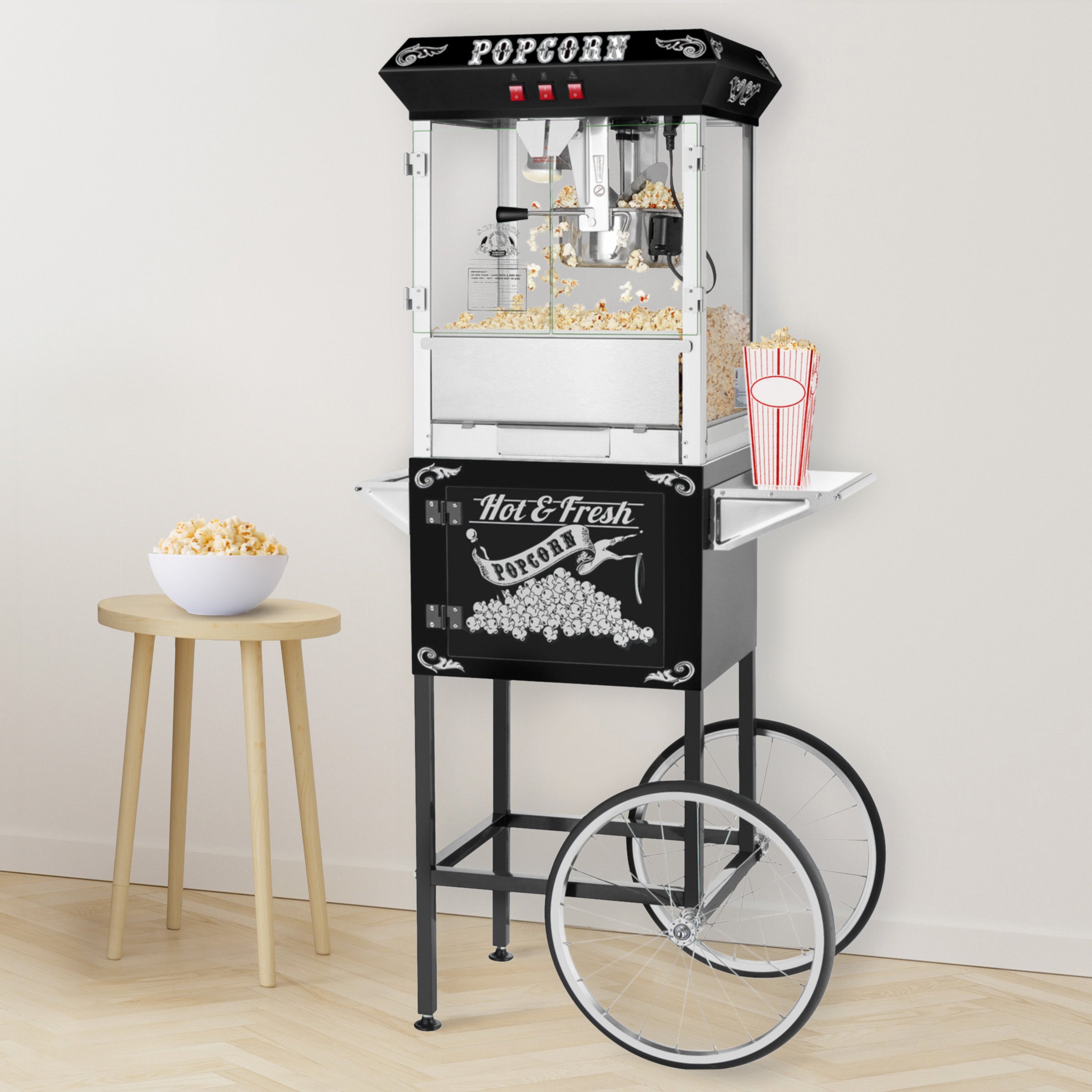 Stand alone popcorn sale machine