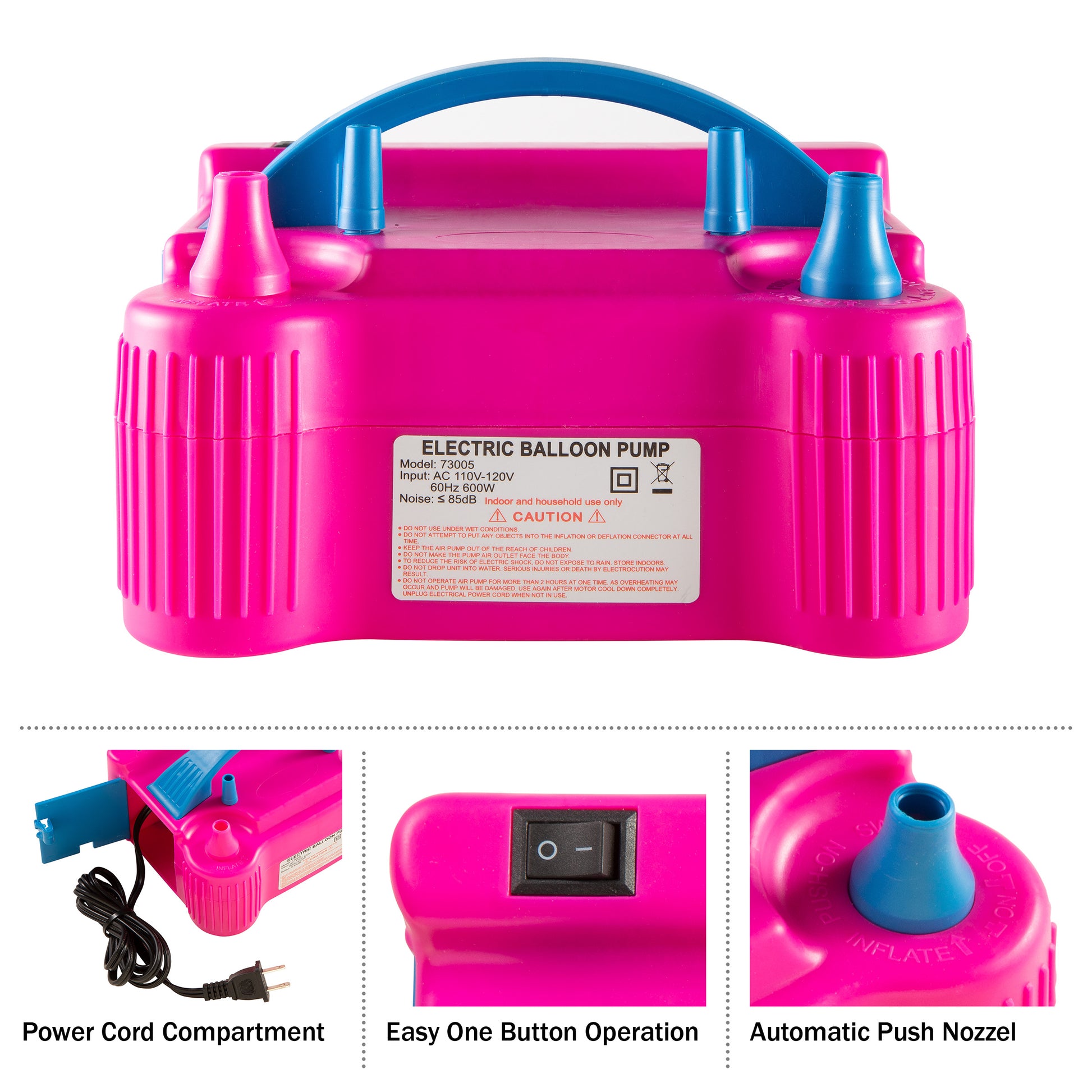 Electric Balloon Inflator, Balloon Inflator Pump, High-pressure Balloon  Pump, Fast Inflation Balloon Machine, Suitable For Gatherings, Weddings,  Mother's Day, Christmas, Graduation Ceremonies, And Teacher's Day  Celebrations - Temu Slovakia