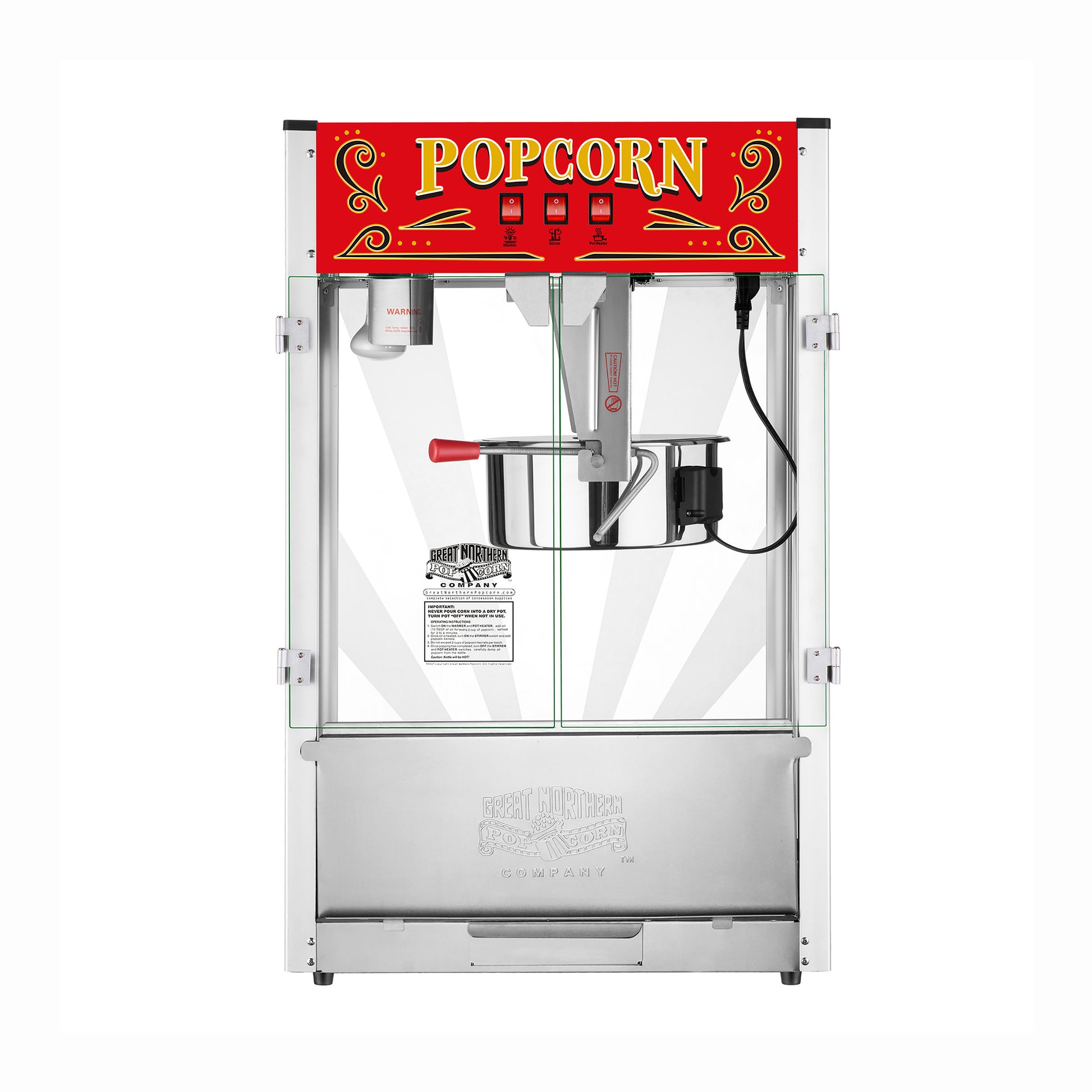 Superior Popcorn Company Commercial 16 oz. Majestic Silver